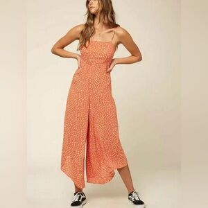 O'NEILL Jaladra Dot Orange And White Jumpsuit